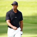 Tiger Woods hits horrible SHANK into the trees after suffering a back SPASM  on his long-awaited PGA Tour return at the Genesis Invitational