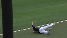 East Carolina's Austin Irby flashes the leather to close the inning against Florida.