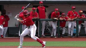 Daniel Jackson delivers again with his second 3-run shot of the day, extending Georgia's lead to 8-2.