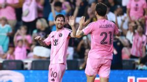 Lionel Messi scores twice to become Inter Miami's all-time leading MLS goal scorer in a 5-0 rout of the Columbus Crew.