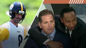 Stephen A. Smith thanks Peter Schrager for backing the Steelers as contenders and breaks down realistic expectations for Pittsburgh.