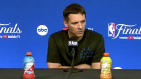 Mark Daigneault gives props to Luguentz Dort and Shai Gilgeous-Alexander as the Thunder "gut it out" to tie the series going back to Oklahoma.