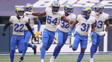 Los Angeles Rams linebacker Leonard Floyd flies past the 49ers offensive  tackle to get his first sack of the 2022 season