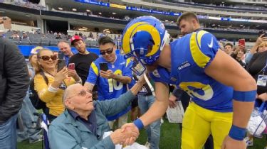 97-year-old veteran surprised with Rams tickets, meets Cooper Kupp