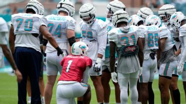 Miami Dolphins hold scrimmage at Hard Rock Stadium during 2023