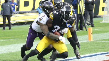 Steelers Update on X: Joey Porter Jr. breaks up a pass to George