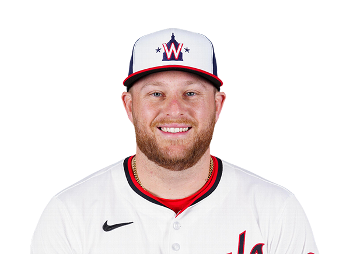 This is a 2023 photo of Travis Blankenhorn of the Washington Nationals  baseball team. This image reflects the Nationals active roster as of  Friday, Feb. 24, 2023, when this image was taken. (