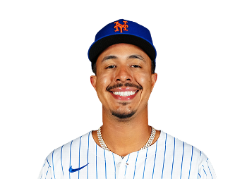 This is a 2023 photo of Mark Vientos of the New York Mets baseball