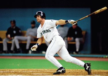 Jay Buhner, Alex Rodriguez, and Ken Griffey Jr. of the Seattle News  Photo - Getty Images