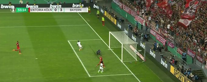 Sadio Mané goal 53rd minute Viktoria Köln 0-3 Bayern Munich