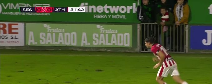 Raúl García goal 31:46 Sestao 0-1 Athletic Bilbao