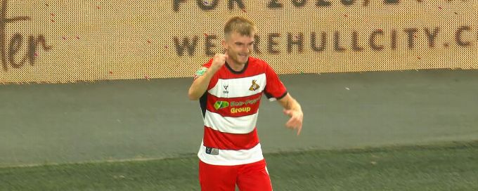 George Miller scores twice for Doncaster in the Carabao Cup
