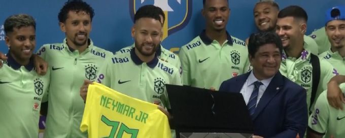 Neymar 'happy' on becoming Brazil's all-time men's top scorer after overtaking Pele