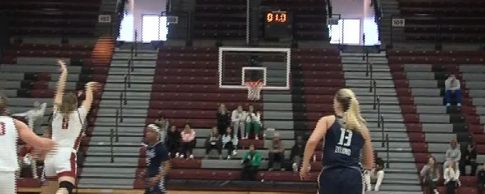 Julia Nystrom beats the buzzer with a half-court heave for St. Joe's
