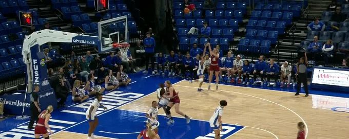 Chloe Welch hits a 3-pointer for St. Joseph's
