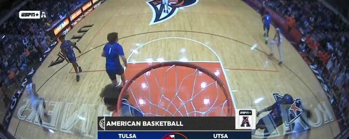 Trey Edmonds throws down powerful dunk vs. Tulsa Golden Hurricane