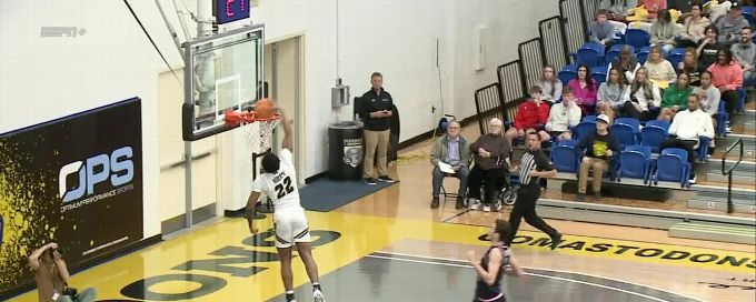 Anthony Roberts throws down a windmill slam