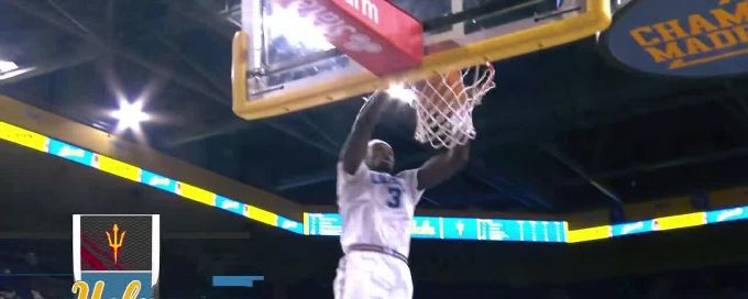 Adem Bona gets UCLA fans hyped up with this slam