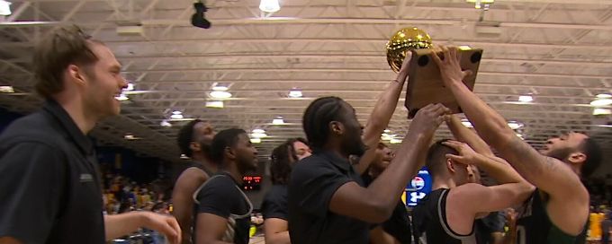 Wagner celebrates after winning NEC, punching ticket to Big Dance
