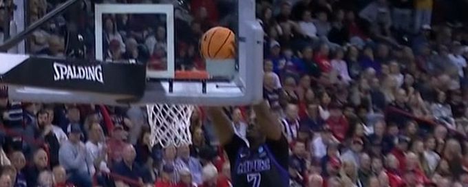 Tyon Grant-Foster flushes alley-oop on GCU's inbounds play