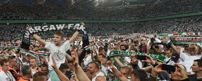 Legia Warsaw charged by UEFA for banner honouring Nazi victims