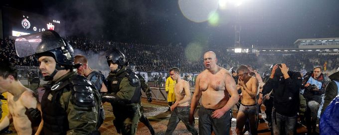 Five Croats jailed after massive brawl at Belgrade derby