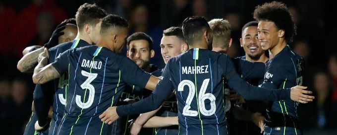 Manchester City end Newport's FA Cup dream, as Brighton and Millwall advance