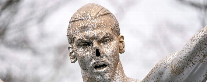Nose from Zlatan Ibrahimovic's vandalised statue being worn as necklace, Swedish TV personality claims