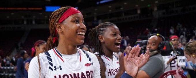 'Superstars': Howard Bison get 1st NCAA women's tournament victory in program history