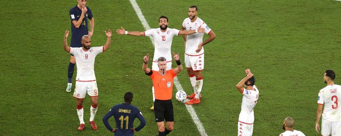 FIFA dismisses France's protest over Antoine Griezmann's disallowed goal vs. Tunisia