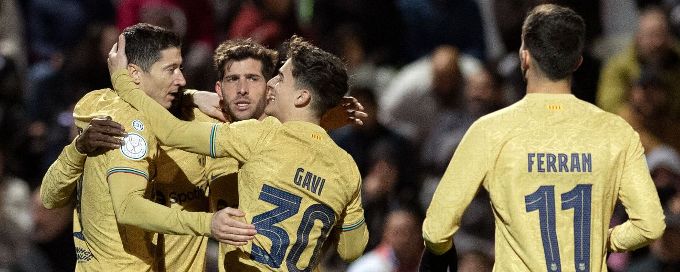 Barcelona trounce third-tier Ceuta to reach Copa del Rey quarterfinals
