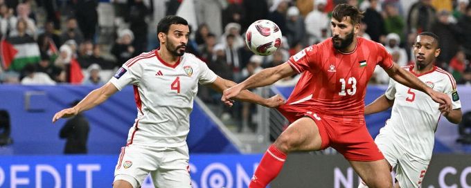 Palestine play out Asian Cup draw with 10-man UAE