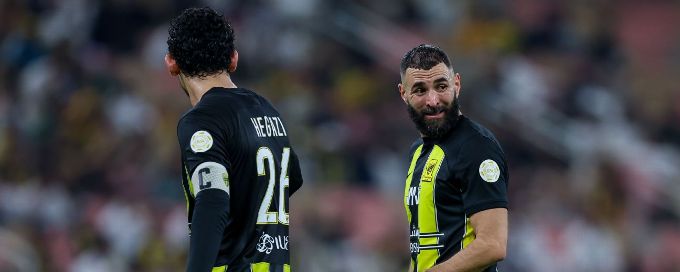 Benzema nets record goal to help send Al Ittihad to Super Cup final