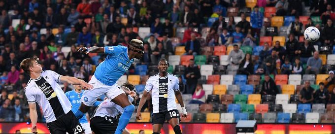 Struggling Udinese grab last-gasp home draw against Napoli