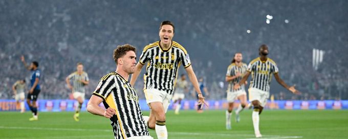 Vlahovic sends Juventus past Atalanta in Coppa Italia final
