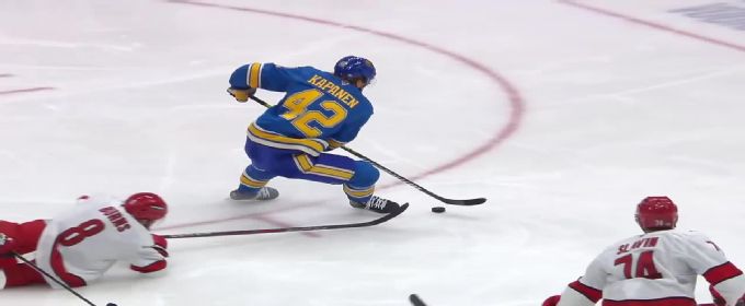 Kasperi Kapanen nets goal for Blues