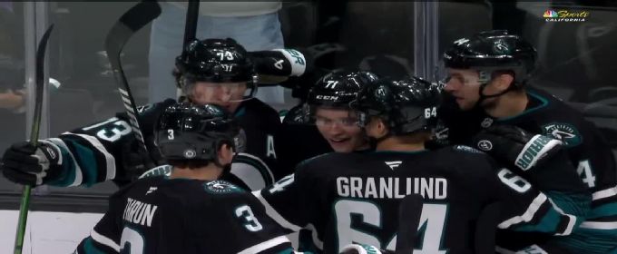 Macklin Celebrini nets goal for Sharks