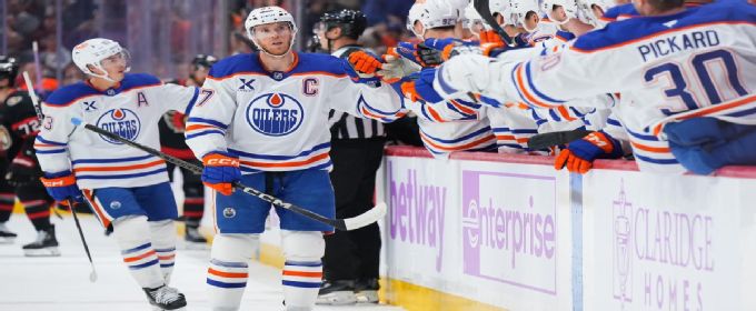 Connor McDavid nets pair of first-period goals for Oilers