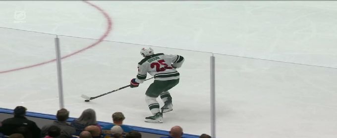 Jonas Brodin puts the Wild on top with a slap-shot goal