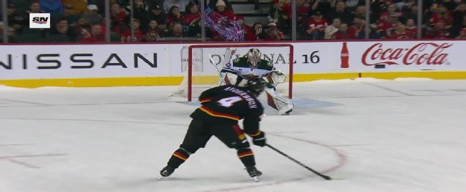 Rasmus Andersson wins shootout for the Flames