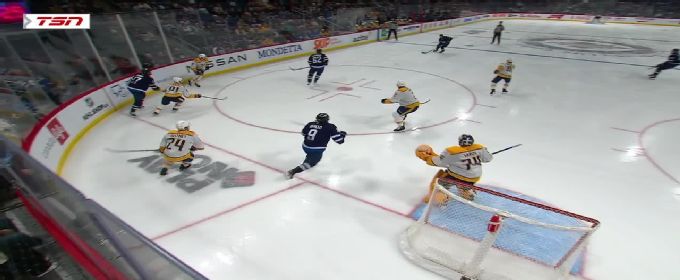 Josh Morrissey tallies goal vs. Predators