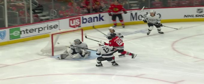 Andreas Athanasiou lights the lamp for Blackhawks