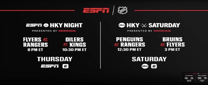 The NHL is back on ESPN and ABC
