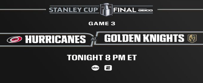 Watch Game 3 of the Stanley Cup Final, tonight at 8 p.m. ET on ESPN/ESPN App