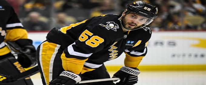 Penguins' Kris Letang out; '22 first-rounder Pickering debuts