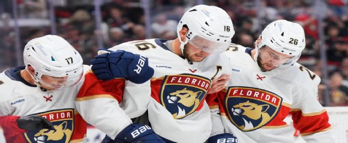 Panthers' Aleksander Barkov skates in step toward return