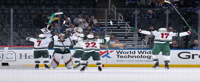 Filip Gustavsson scores first goalie goal in Wild history