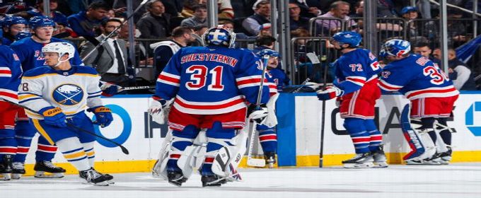 Rangers pull Igor Shesterkin after allowing five goals