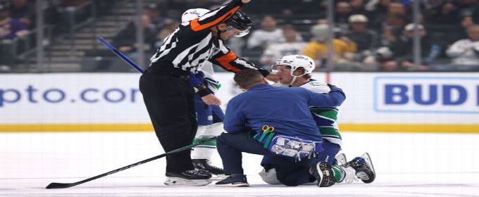 Canucks' Brock Boeser out indefinitely after illegal hit