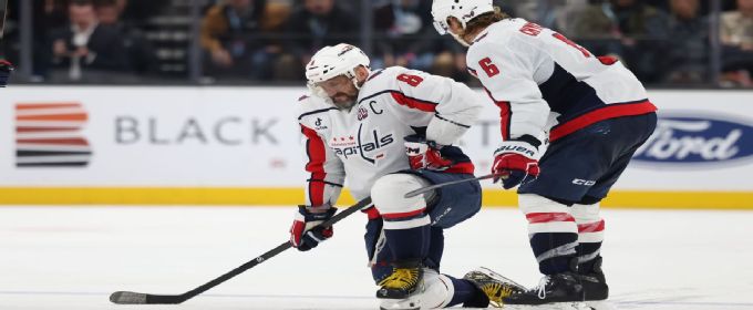 Capitals' Alex Ovechkin is week-to-week with lower leg injury